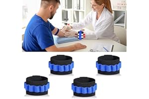 UOMIO Phlebotomy Essentials, Wristband Blood Draw Tube Bracelet Strap Holdm, Phlebotomy Tube Holder, Phlebotomist Accessories, Blood Draw Supplies, Phlebotomy Supplies Easy to Carry 4 Phlebotomy Tubes