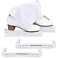 CRS Cross Skate Guards, Soakers and Towel Gift Set - Ice Skating Guards and Soft Skate Blade Covers for Figure Skating or Hockey