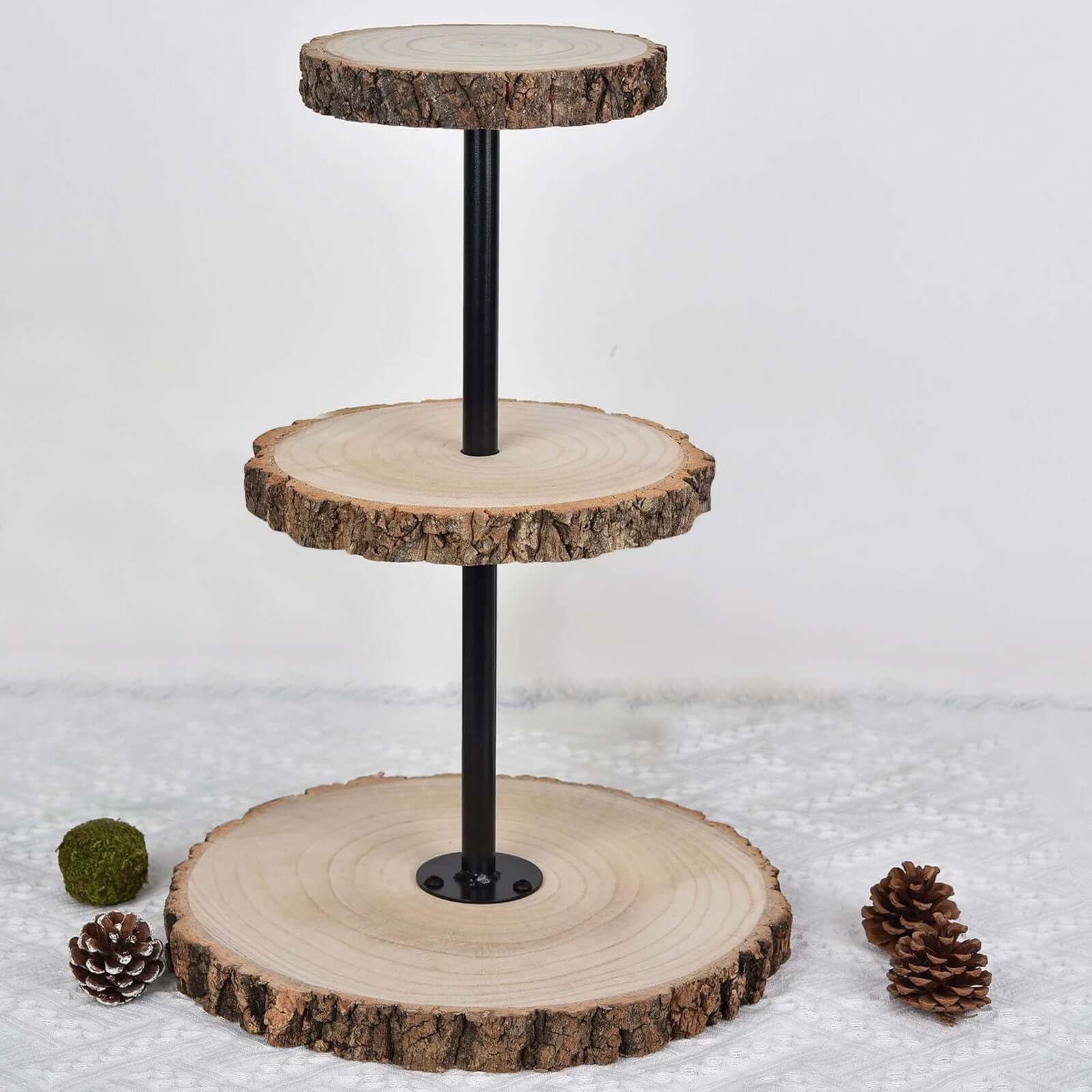Efavormart 19" Tall | 3 Tier Rustic Cupcake