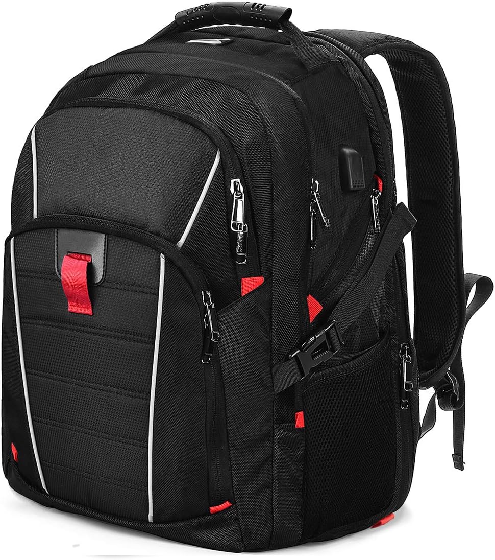 NUBILY Laptop Backpack Mens 17.3 inch Laptop Rucksack Large Travel