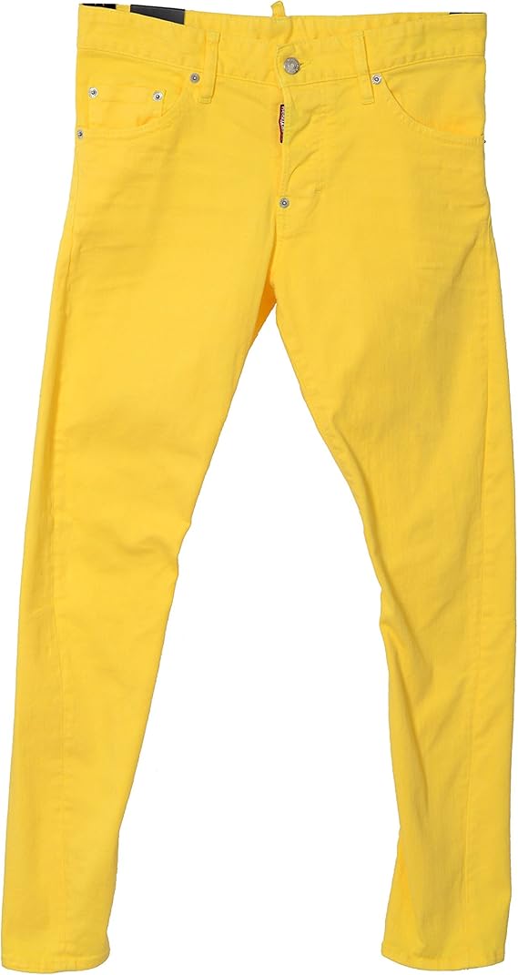 yellow denim jeans