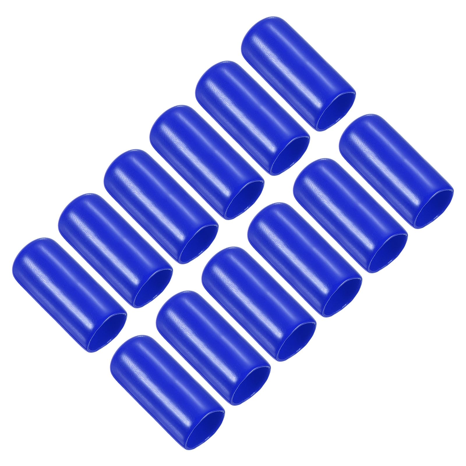 PATIKIL 13mm Pool Tip Cover, 12Pcs Billiard Cue Tip Protector Rubber Pool Cue Tips Head Cover Snooker Accessory for Billiard Club, Blue