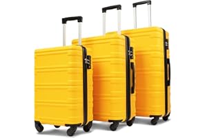 Merax 3 Piece Luggage set with TSA Lock, Lightweight and Expandable (only 24" 28") Suitcase with wheels