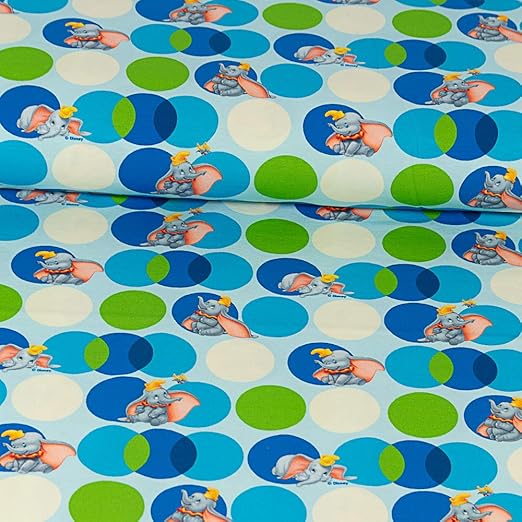 Tela de algodón con licencia Dumbo Disney.: Amazon.es: Hogar