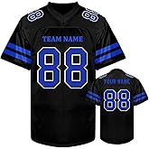 Custom Football Jersey Personalized Team Name Number Logo Practice Football Jersey Football Shirt for Women Men Youth Kids