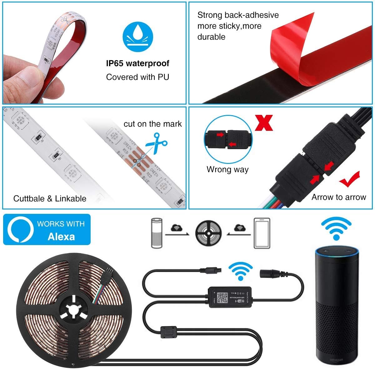 alexa 5050 rgb blanco