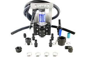 SOTERA Fill-Rite SS470B 115V AC Chemical Transfer Pump Bundle with IBC Mount, Hose, & Suction Pipe - Heavy Duty Viscous Fluid Transfer Pump - Supports Continuous Usage, Dry Runs & Quiet Operation