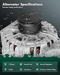 SCITOO Alternator 11258N Fit for Nissan for Altima