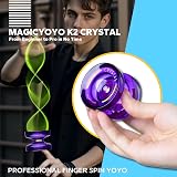 MAGICYOYO K2 Crystal Purple Yoyo - Dual Responsive & Unresponsive, 12 Strings view 8