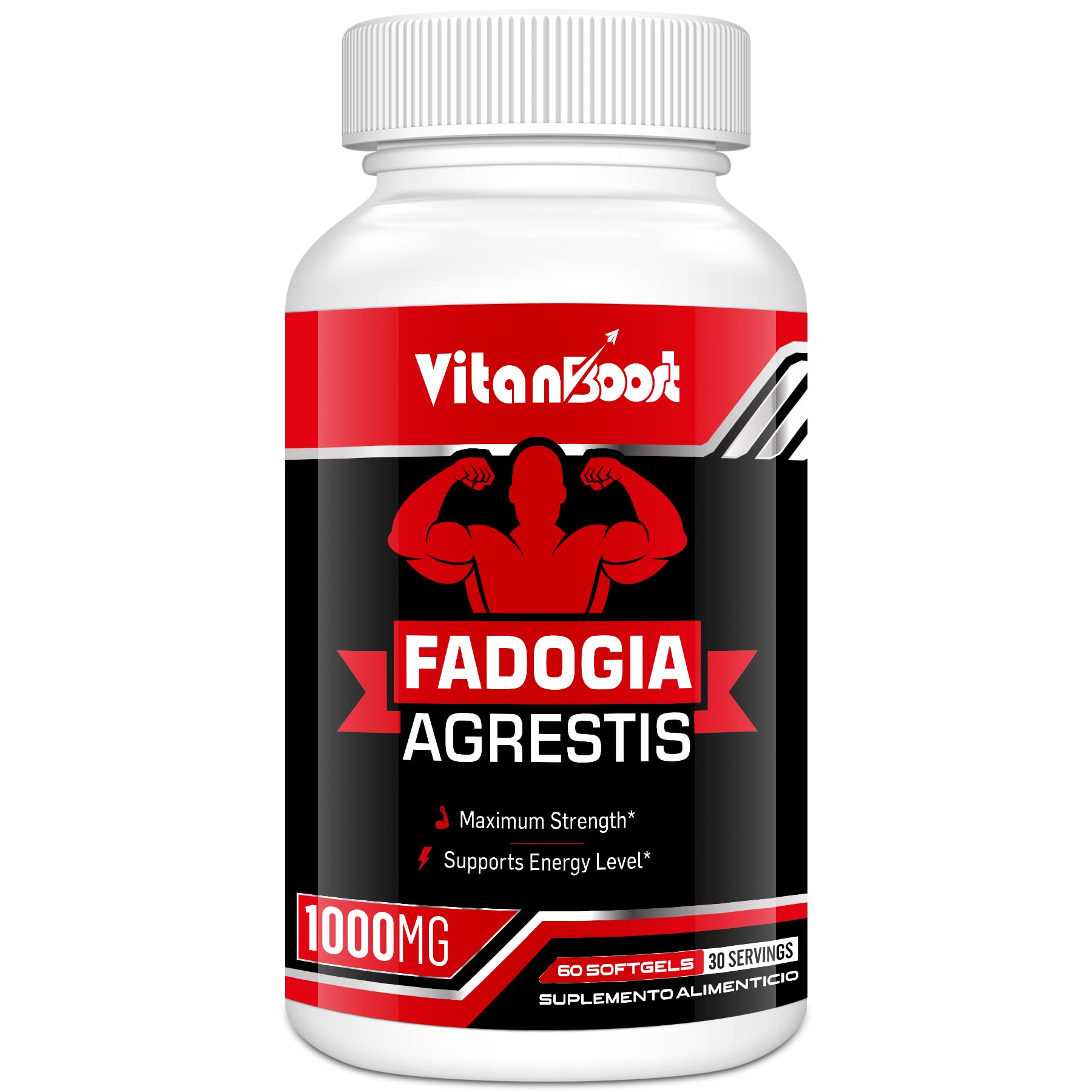Fadogia Agrestis 1000mg with Ashwagandha & ZINC- Maximum Strength Fadogia Agrestis Extract Supplements - Drive, Athletic Performance & Muscle Mass - Gluten Free, Non-GMO (60 Count (Pack of 1))