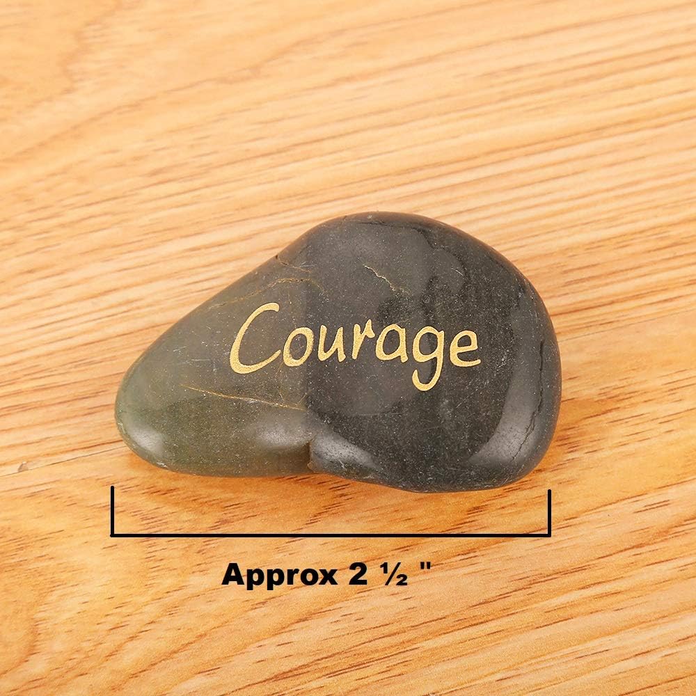 ROCKIMPACT 12 PCS Engraved Inspirational Stones, Sentimental Gifts, Motivational Keepsake, Different Words Message Pebbles - Image 4