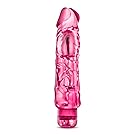 Eden 9" Soft Large Thick Realistic Vibrating Dildo -- Multi Speed Powerful Vibrator -- Sex Toy for Women -- Sex Toy for Adults (Pink)