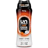 Downy Unstopables Fusions Scent Duos Laundry Scent Booster Beads, Sunset and Citrus Scent, 21.1 OZ, 24hr non-stop freshness with 2 in 1 dual scent laundry scent beads