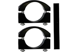 Power Tank ABC-2460 Billet Aluminium Black Small Roll Bar Clamp - Pair