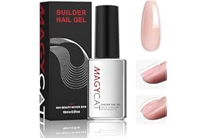MAGYCAT Neutral Pink Builder Nail Gel,15ML 7-in-1 Builder Bases Gels Strengthening Gel LED Nail Thickening for Broken Nails Repair Nails Extension Nail Decoration Professional Supplies