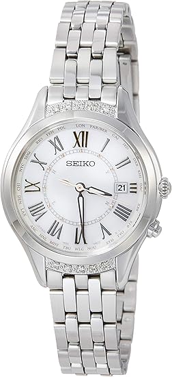 Amazon セイコーウォッチ 腕時計 ルキア Lukia ルキア ソーラー電波 ダイヤモンド入りケース サファイアガラス プラチナダイヤシールド Ssvv053 レディース シルバー レディース腕時計 腕時計 通販