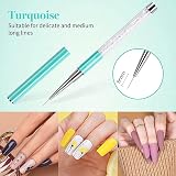 Beetles Gel Polish Nail Art Liner Brushes Set 5 Sizes 5/7/9/11/20mm 17.5cm view 6