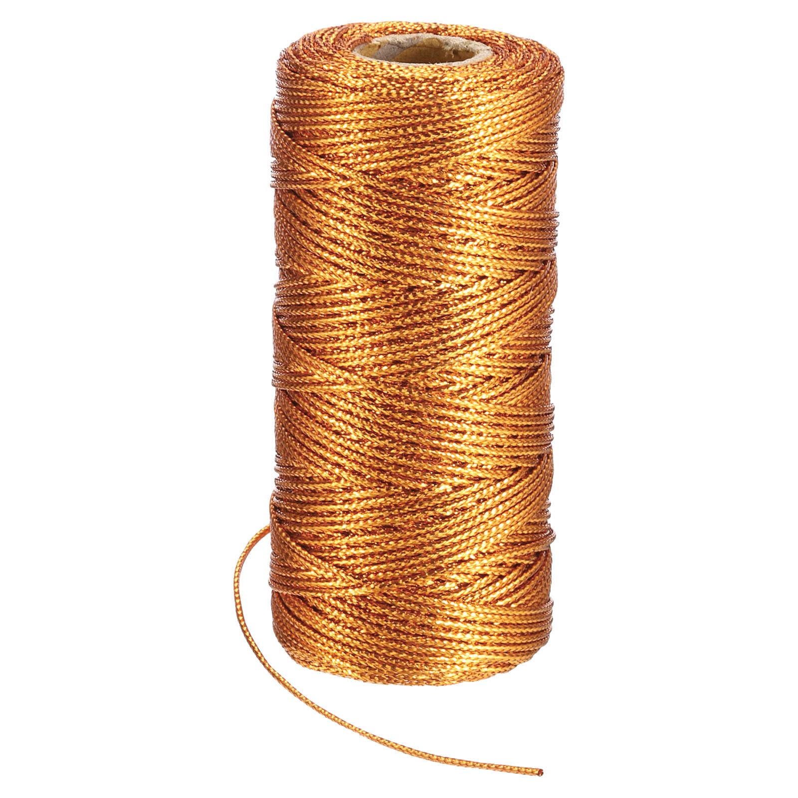 PATIKIL 110 Yards Decorative Metallic Bakers Twine, 1 Rolls Wrapping Twine String Rope DIY Tie Gift Packing Materials for Christmas Crafts Wedding Present,Bronze