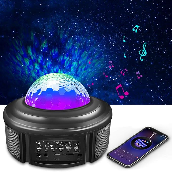 Amazon.com: Star Projector Night Light with Bluetooth Speaker, Galaxy