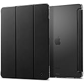 Spigen for iPad Pro 13 Inch Case M5/M4 (2025-2024), Liquid Air Folio Protective Tri-Fold Cover with Transparent Back, Supports Auto Wake/Sleep, Black