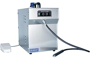 TDRRICH Jewelry Steam Cleaner Professional Adjustable Machine High Pressure Steamer 2L Stainless Steel Commercial Vapor Jewelry Silver Gold Cleaning Equipment Suitable for Jewelry Stores Studios