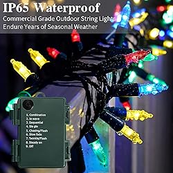 KOUQIYA Battery Operated Christmas Lights, 2 Set of