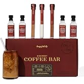 Coffee Bar Gift Set, Gourmet Coffee Toppings &amp; Syrups Collection, Set of 7 | Coffee Lover Gift, Home Coffee Bar, Caf&eacute; Style Drinks, Morning Routine, Barista Inspired &amp; Entertaining