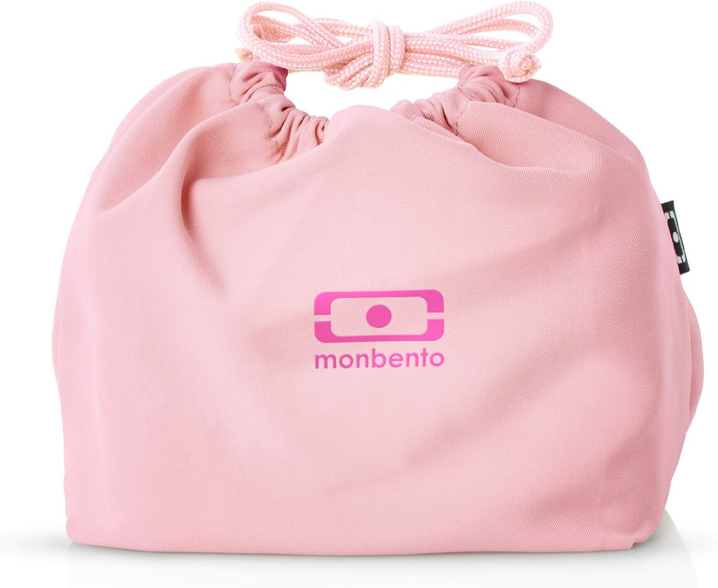 MB Pochette Litchi pink Bento lunch bag - Polyester lunch tote - Suitable for MB Original MB Square & MB Tresor Bento boxes