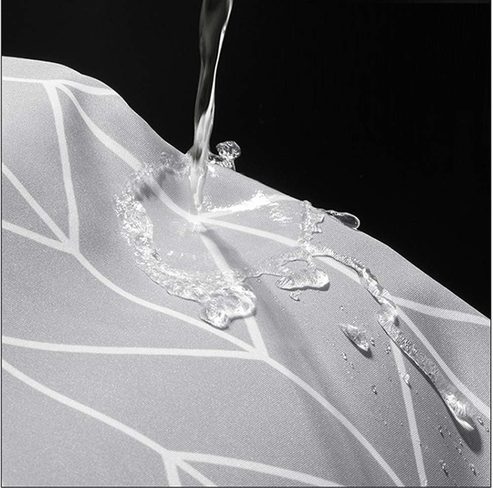 Aisaving Shower Curtain Polyester Fabric Bathroom Curtains Mould proof Water Resistant Shower Curtains with Plastic Curtain Rings and Heavy Weighted Hem - Image 3