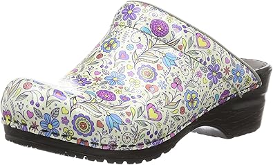 printed clogs