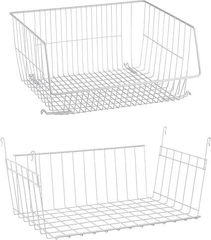 ClosetMaid Cesta de Almacenamiento con Cesta Colgante Color Blanco