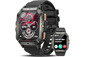 Military Smart Watches for Men (Answer/Make Calls), 2.02'' Fitness Smart Watch for Android and iPhone, Waterproof Fitness Tracker with Blood Pressure/Heart Rate/Sleep/100+ Sport Modes, Watches for Men4.2 out of 5 stars 1,2894 offers from $30.25