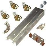 Johnson Hardware 2200F Twin Wheel Sliding Bypass Door Hardware 72"