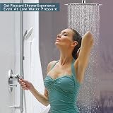 Voolan 12 Inch Rain Shower Head 304 Stainless Steel Chrome High Pressure view 6