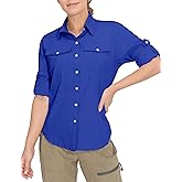Little Donkey Andy Women's Stretch Quick Dry UPF50+ Long Sleeve Shirt for Hiking, Travel, Camping
