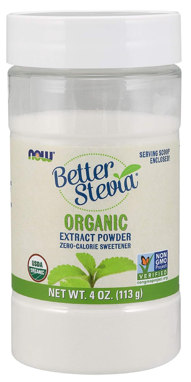 Now Better Stevia Organic Sweetener, 4 oz. (Pack of 2) DailyNutriPlus LLC