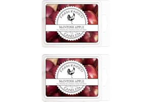 Mcintosh Apple Wax Melts Warmer Cubes 6 Ounces 2 Pack - 100% All American Made - Farm Raised Candles - Natural American Farmed Soy Wax. melt Cubes Farmhouse Fall