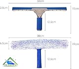Swisspack Window Cleaning Kit 14” Squeegee Micro Fibre Cloth 3 Scrubbers view 3