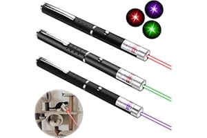 XIMIBI Laser Pointer, 3 Pack, Pet Kitten Dogs Laser Pen Toys Chaser Tease Pointer Pen Toys for Cats Indoor Training