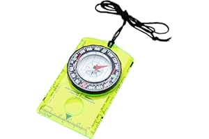 Professional Boy Scout Compass - Liquid Filled, Rotating Bezel, Magnetic Heading - for Navigation, Orienteering and Survival