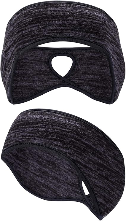 Fleece Ponytail Headband Oumers Ear Warmer Polar Fleece Ear Muff
