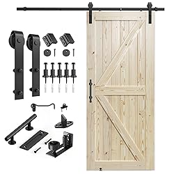 SMARTSTANDARD 36in x 84in Sliding Barn Door with