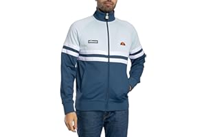 Ellesse Men's Rimini Track Jacket, Blue/Light Blue, XL