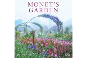 Monet's Garden | 2025 12 x 24 Inch Monthly Square Wall Calendar | Foil Stamped Cover | Plato | Impressionism Artist Outdoor
