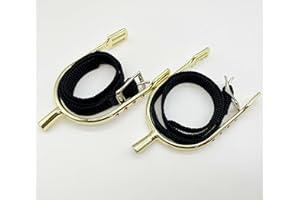 QualiTime English Equestrian Spurs with Straps for Women, Zinc Alloy Chrome Plated Bumper Spurs, Round Spurs with Rhinestone, 1 Pair