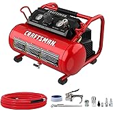 CRAFTSMAN Air Compressor, 2 Gallon Portable Air Compressor 1/3HP Max 125 PSI Oil-Free Light Weight with 10 PCS Accessory Kit