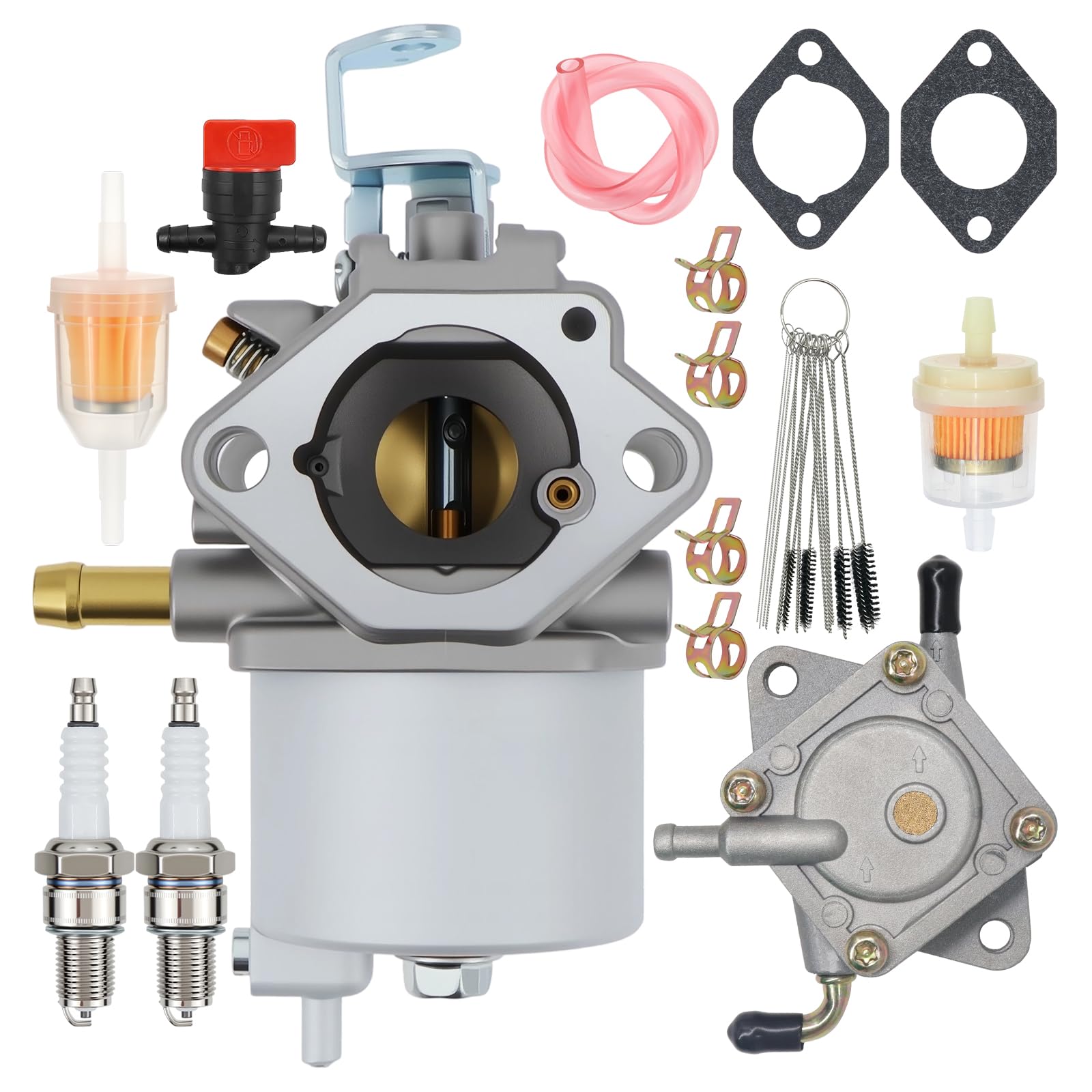 Photo 1 of 1018056 Carburetor Fit for Kawasaki FE290 Engines 1992-1997 Golf Cart Club Car Carb 1016478 1016438 1016441 1016439 1016440 101805601 1019056-01 With Fuel Pump