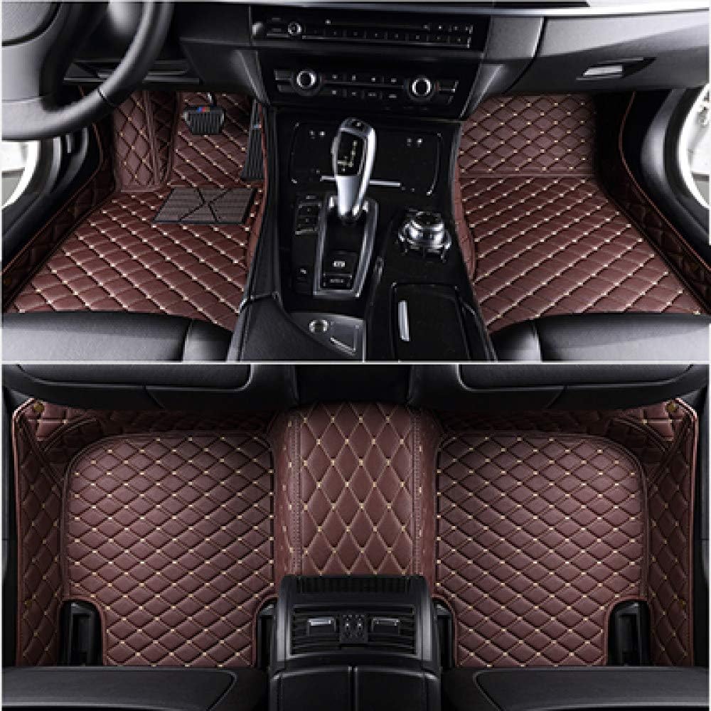 LKJHO Car mat,for custom car floor mats for kia sportage 2018 rio 3 soul optima ceed sorento stinger niro carens floor mats for cars,Coffee