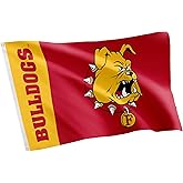 Desert Cactus Ferris State University Flag FSU Bulldogs Banners 100% Polyester Indoor Outdoor 3x5 feet Flags (Team Name)