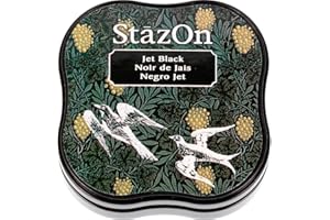 Tsukineko StazOn Midi Ink Pad, Jet Black